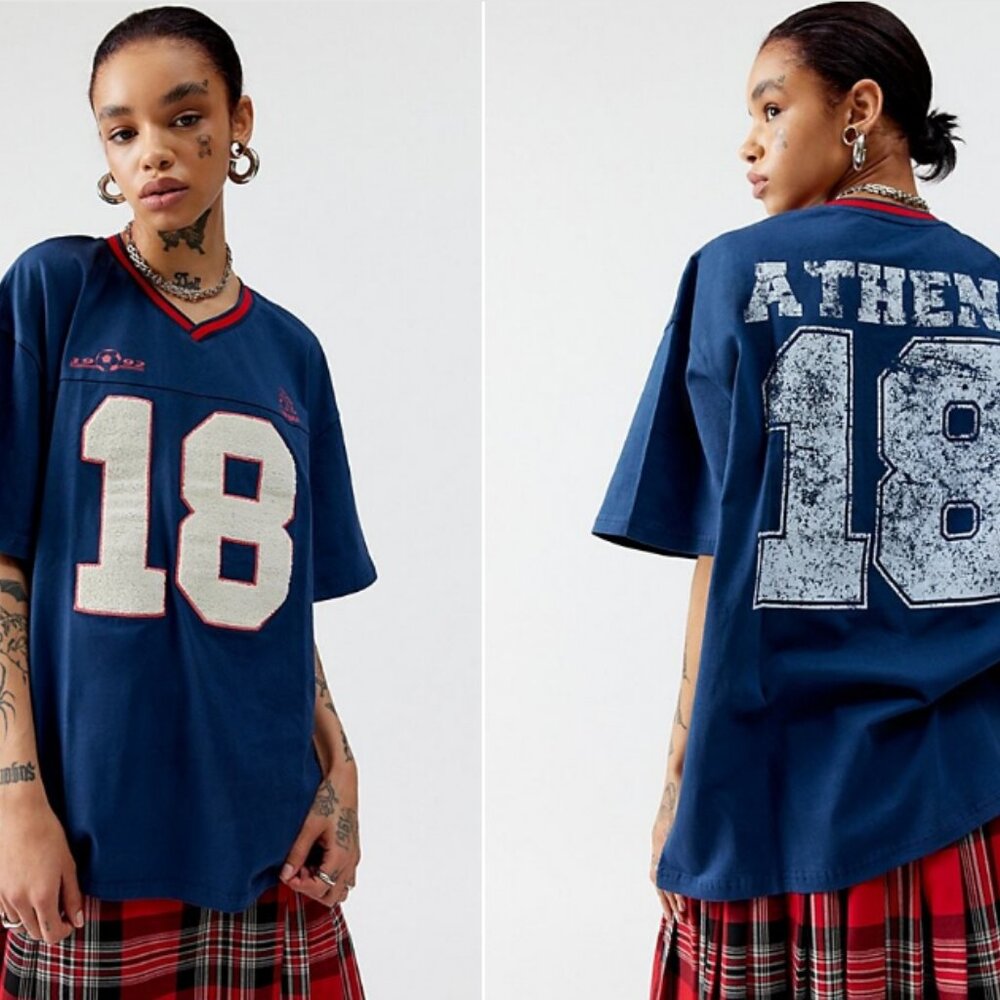 NWT: WOMENS URBAN OUTFITTERS ATHENS JERSEY T-SHIRT DRESS - SIZE S/M